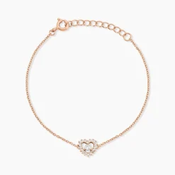 Bracelet Gino Argent Rose Oxyde De Zirconium