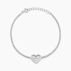 Bracelet Gloria Argent Blanc Oxyde De Zirconium