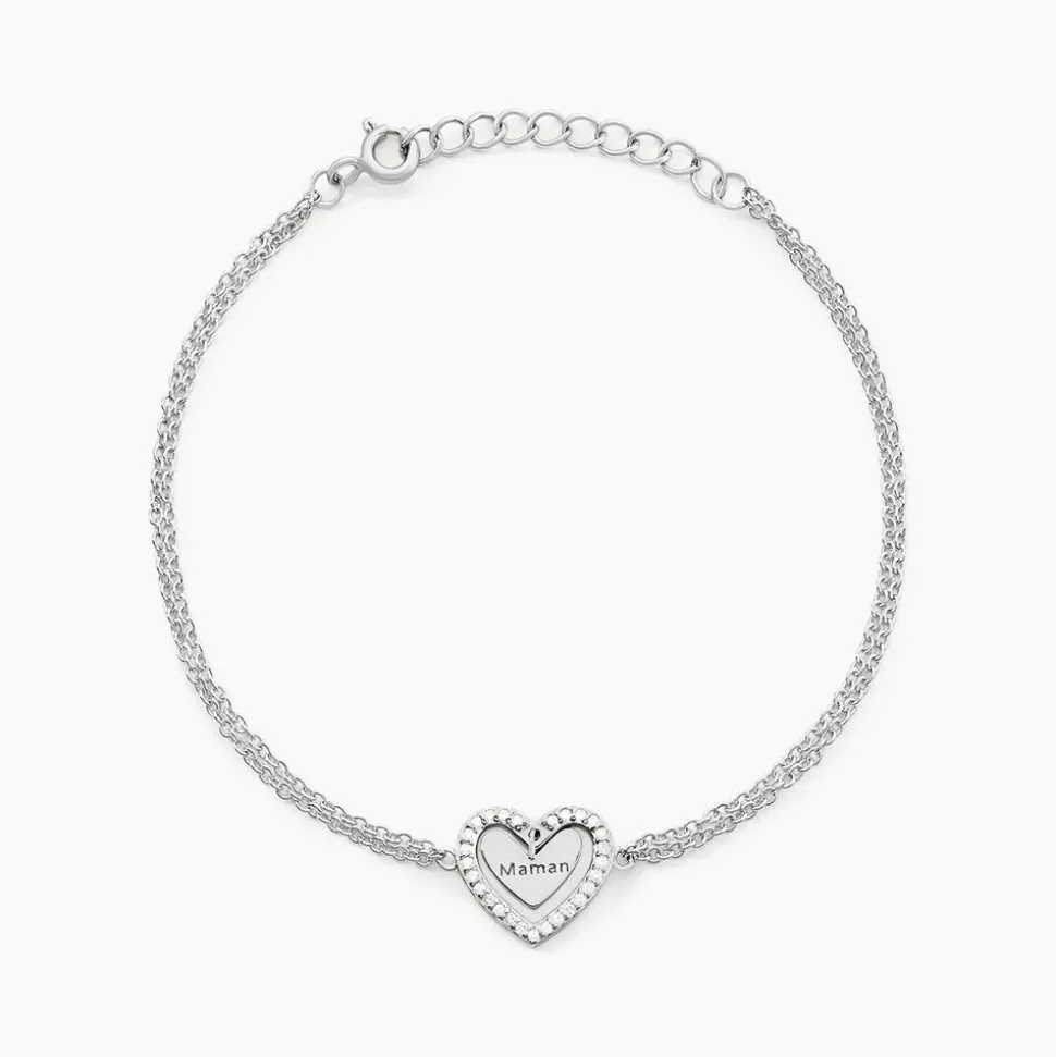 Bracelet Gloria Argent Blanc Oxyde De Zirconium