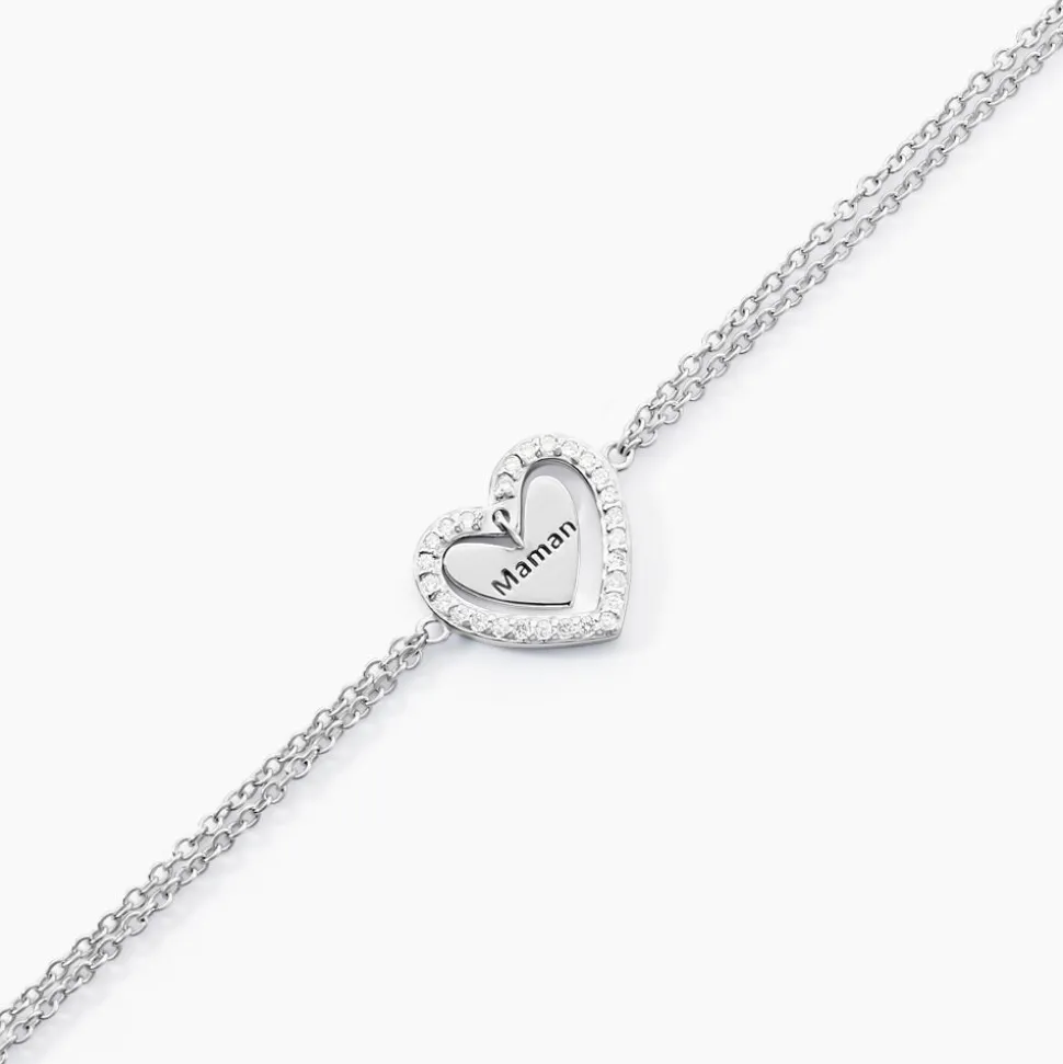 Bracelet Gloria Argent Blanc Oxyde De Zirconium