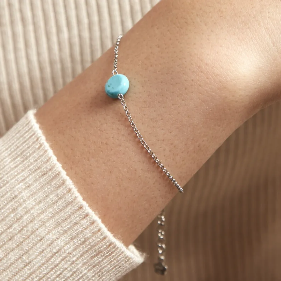 Bracelet Graziana Argent Blanc Turquoise