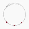 Bracelet Griotte Argent Blanc