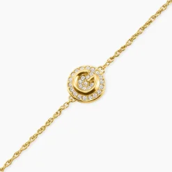 Bracelet Guess G Crystal Acier Jaune Oxyde De Zirconium|GUESS BIJOUX Sale