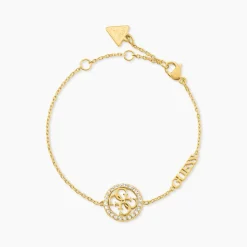 Bracelet Guess Life In 4G Acier Jaune Oxyde De Zirconium