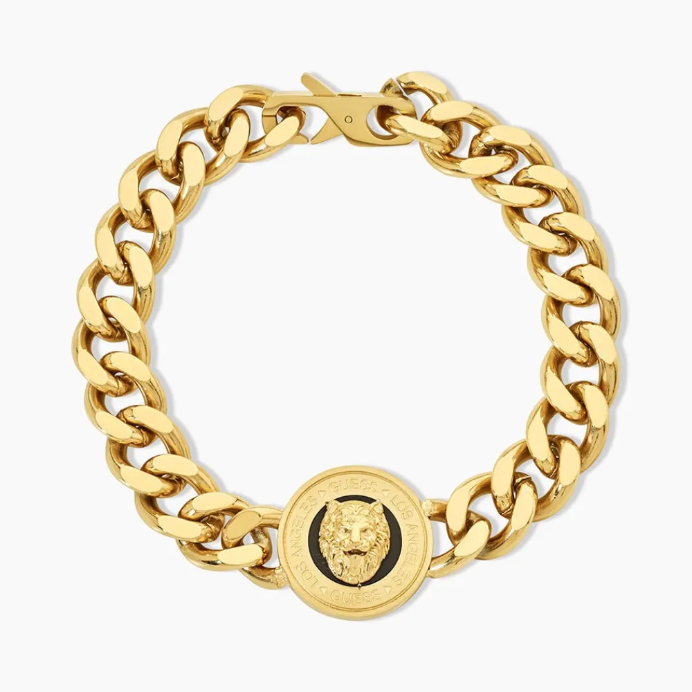 Bracelet Guess Lion King Acier Jaune|GUESS BIJOUX