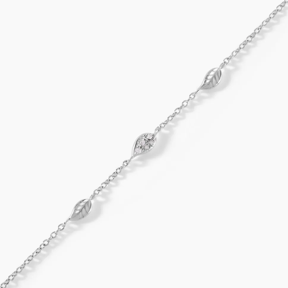 Bracelet Gypsie Argent Blanc Oxyde De Zirconium
