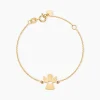 Bracelet Hallie Ange Et Coeur Or Jaune