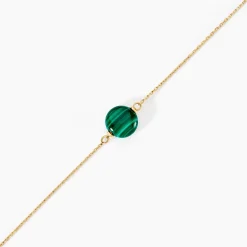 Bracelet Hege Or Jaune Malachite