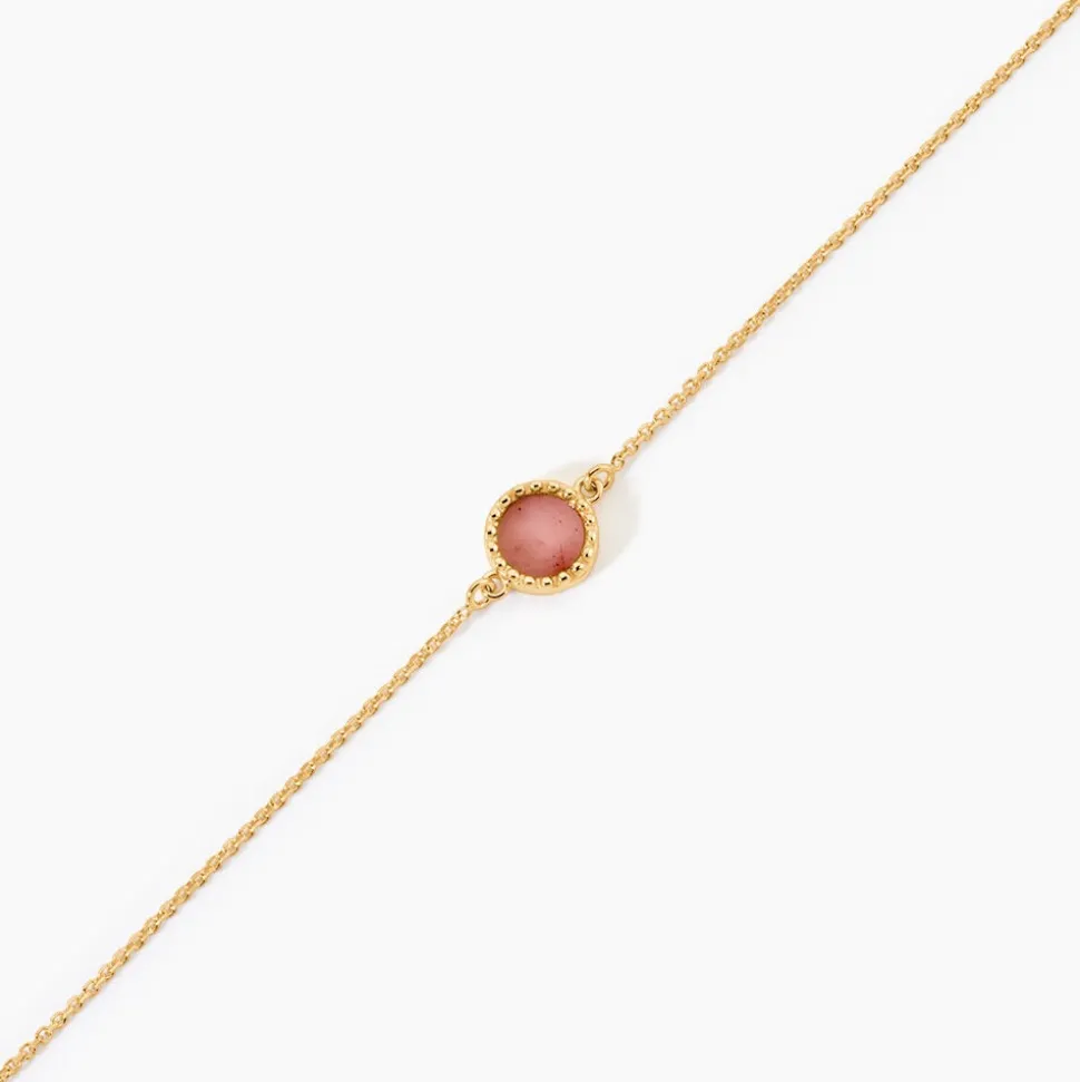Bracelet Heida Or Jaune Calcédoine