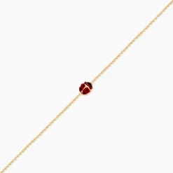 Bracelet Helidie Coccinelle Or Jaune