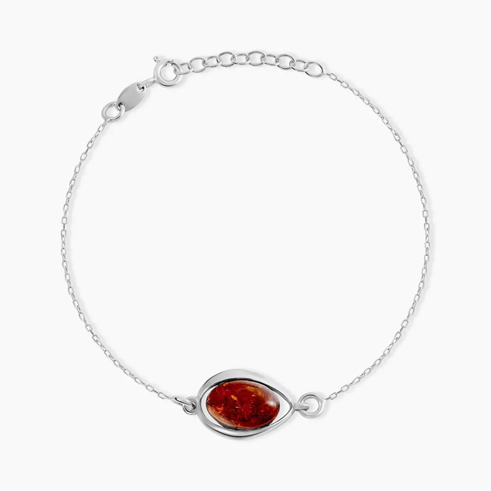 Bracelet Hilda Argent Blanc Ambre|Marc Orian Hot
