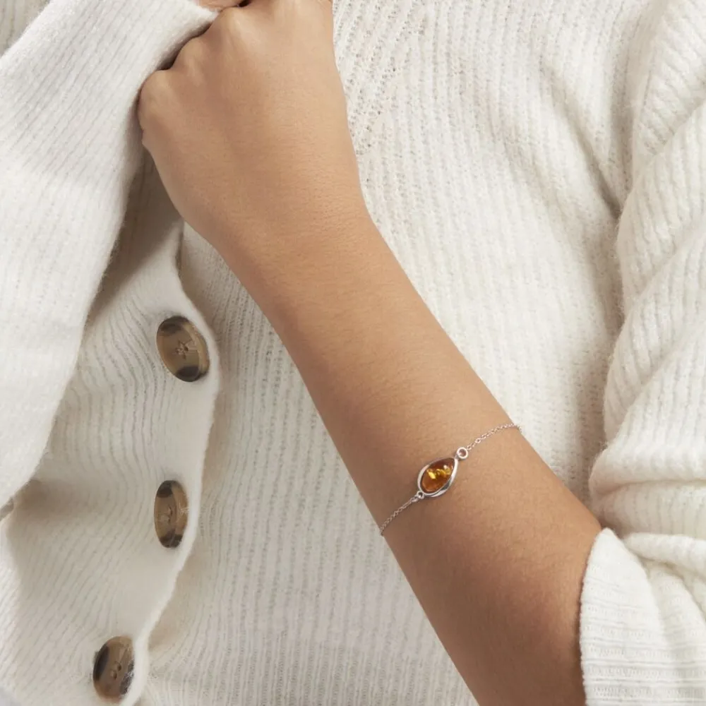 Bracelet Hilda Argent Blanc Ambre|Marc Orian Hot