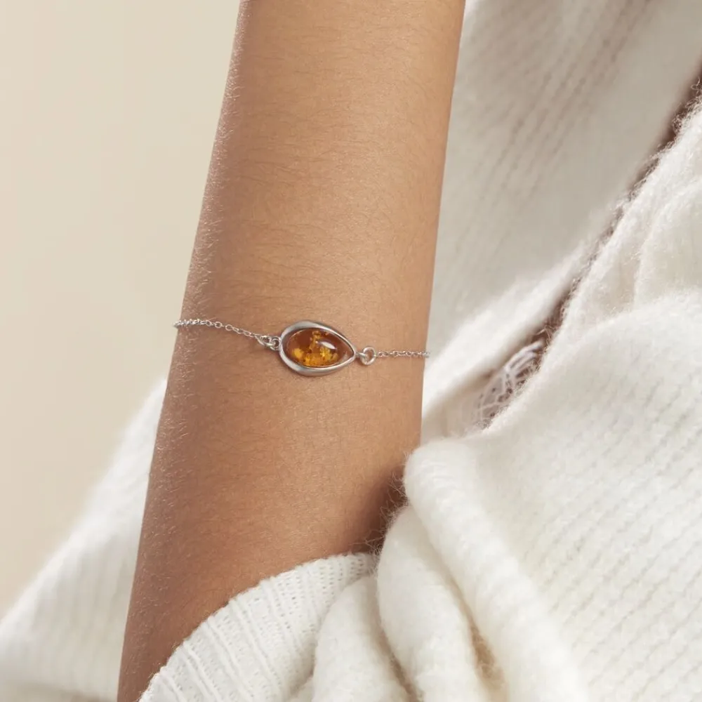 Bracelet Hilda Argent Blanc Ambre|Marc Orian Hot