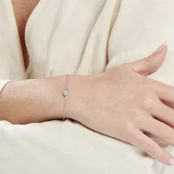 Bracelet Hiram Argent Blanc Oxyde De Zirconium|Marc Orian New