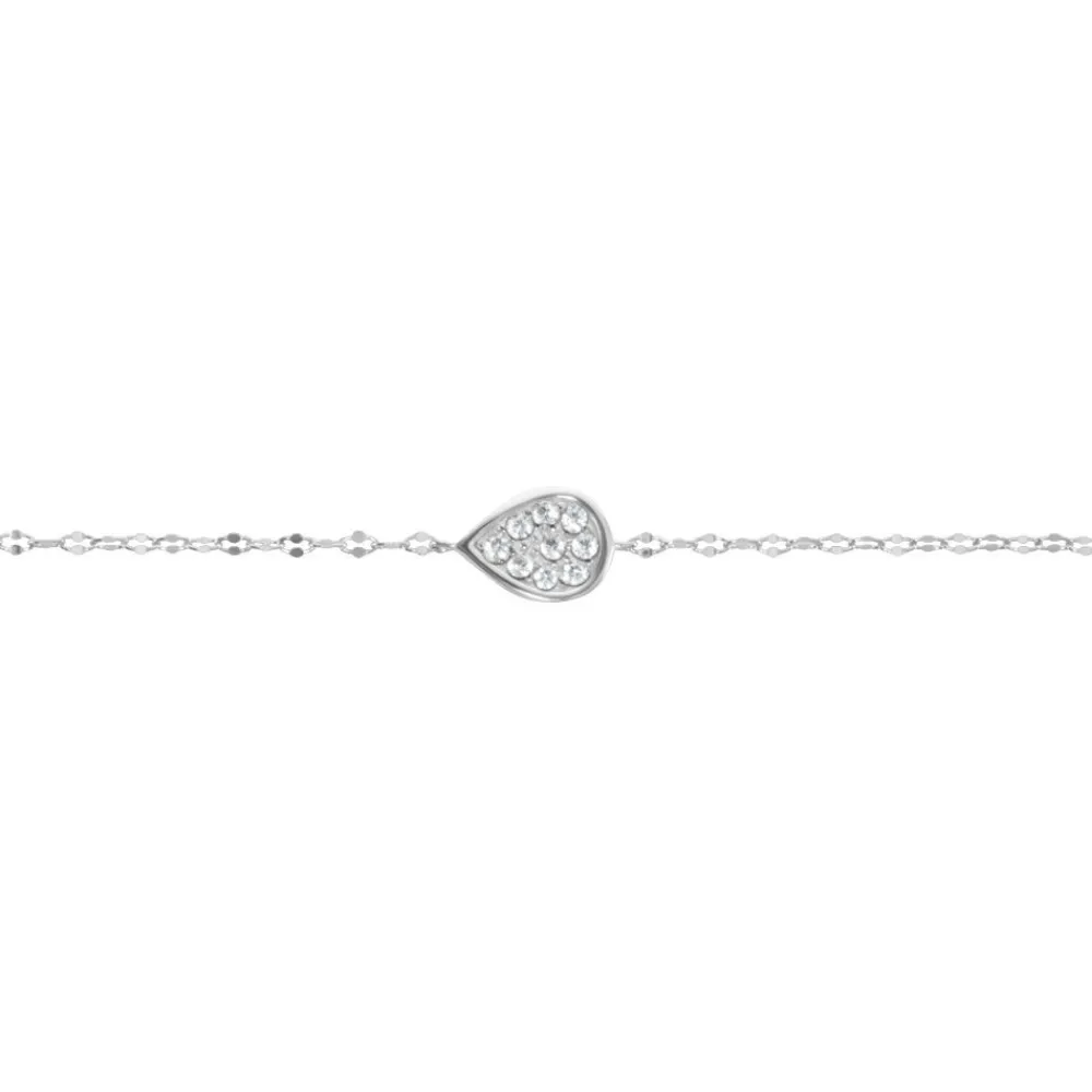 Bracelet Hiram Argent Blanc Oxyde De Zirconium|Marc Orian New