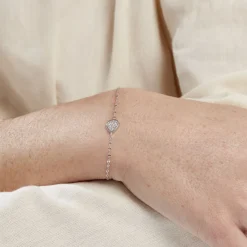 Bracelet Hiram Argent Blanc Oxyde De Zirconium|Marc Orian New