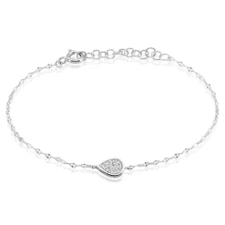Bracelet Hiram Argent Blanc Oxyde De Zirconium|Marc Orian New