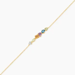 Bracelet Hortense Or Jaune Topaze Péridot