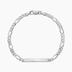 Bracelet Identité Argent Blanc Vivian