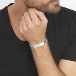 Bracelet Identité Casper Argent Gris|Marc Orian Discount