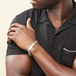 Bracelet Identité Casper Argent Gris|Marc Orian Discount
