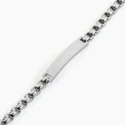 Bracelet Identite Acier Blanc Doryan