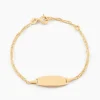 Bracelet Identite Bebe Or Jaune Ericka