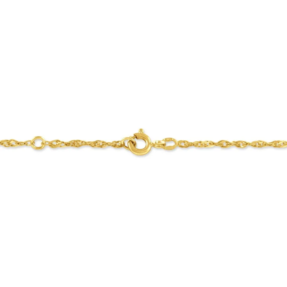 Bracelet Identité Ericka Maille Singapour Or Jaune