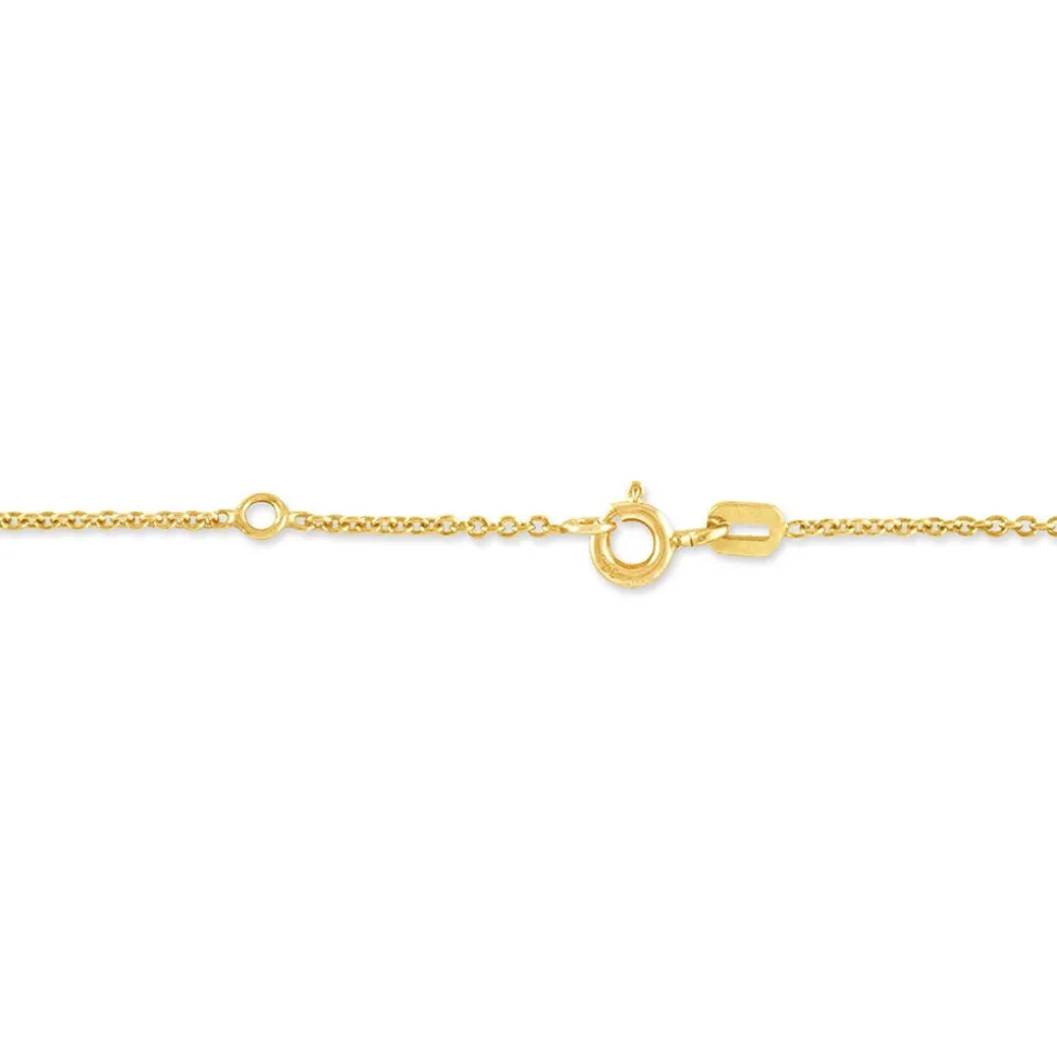 Bracelet Identité Esta Maille Forçat Or Jaune