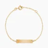 Bracelet Identité Esta Maille Forçat Or Jaune