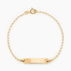 Bracelet Identité Estella Maille Cheval Or Jaune