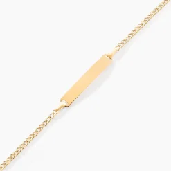 Bracelet Identité Etheline Maille Gourmette Or Jaune