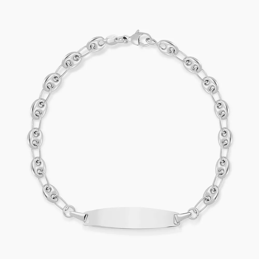 Bracelet Identité Evin Maille Grain De Cafe|Marc Orian New