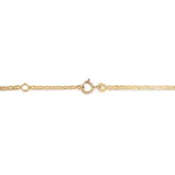 Bracelet Identité Fanelia Maille Marine Or Jaune