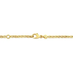 Bracelet Identité Fanelia Maille Marine Or Jaune
