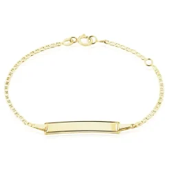 Bracelet Identité Fanelia Maille Marine Or Jaune|Marc Orian Online