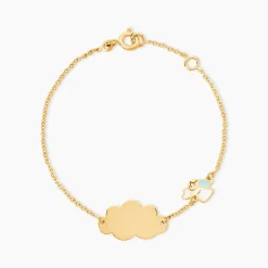 Bracelet Identité Gaspardine Maille Forçat Or Jaune