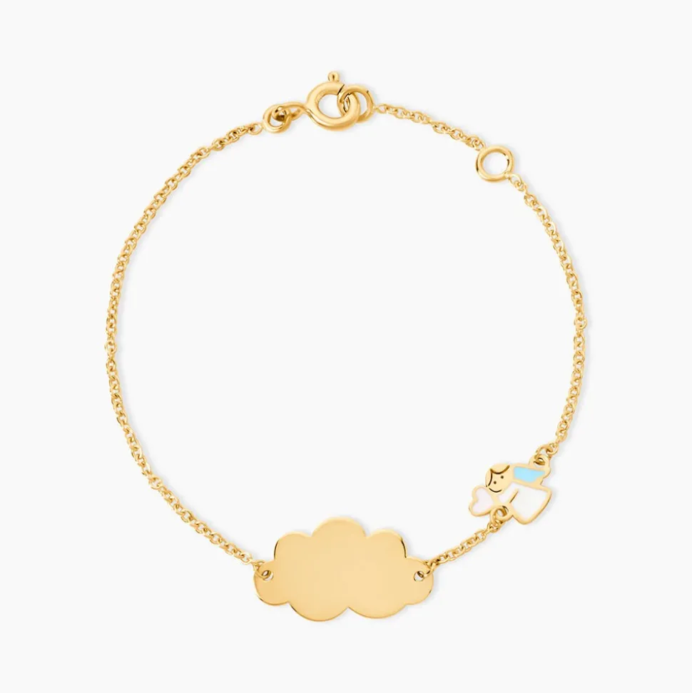 Bracelet Identité Gaspardine Maille Forçat Or Jaune