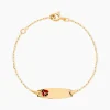 Bracelet Identité Gaspardine Maille Forçat Or Jaune