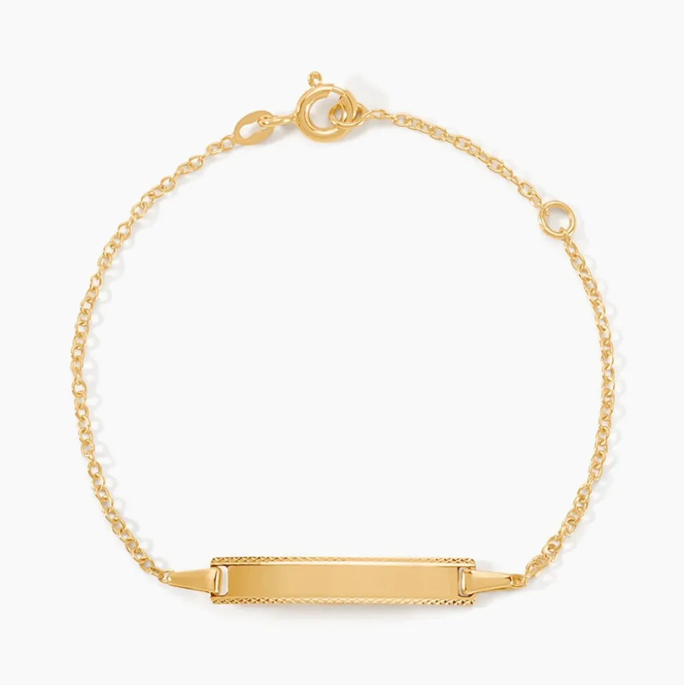 Bracelet Identité Gaspardine Maille Forçat Or Jaune