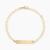 Bracelet Identité Gaspardine Maille Forçat Or Jaune