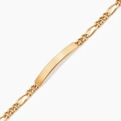 Bracelet Identité Plaqué Or Jaune Bixente|Marc Orian Online