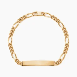 Bracelet Identité Plaqué Or Jaune Bixente|Marc Orian Online