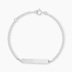 Bracelet Identité Shanah Or Blanc