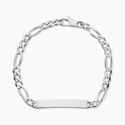Bracelet Identité Vivian Argent Blanc