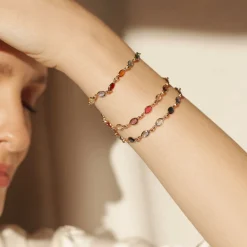 Bracelet Ilvaae Plaqué Or Jaune Pierre De Synthese|Marc Orian Clearance