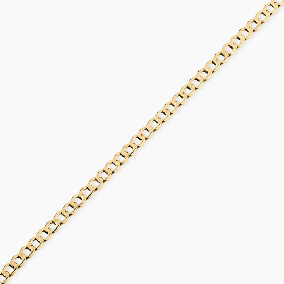 Bracelet Iris Or Jaune Maille Gourmette