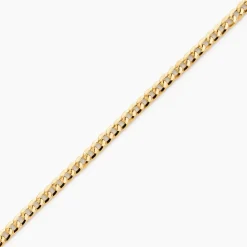 Bracelet Iris Or Jaune Maille Gourmette