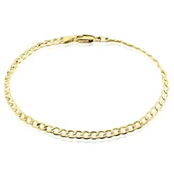 Bracelet Iris Or Jaune Maille Gourmette