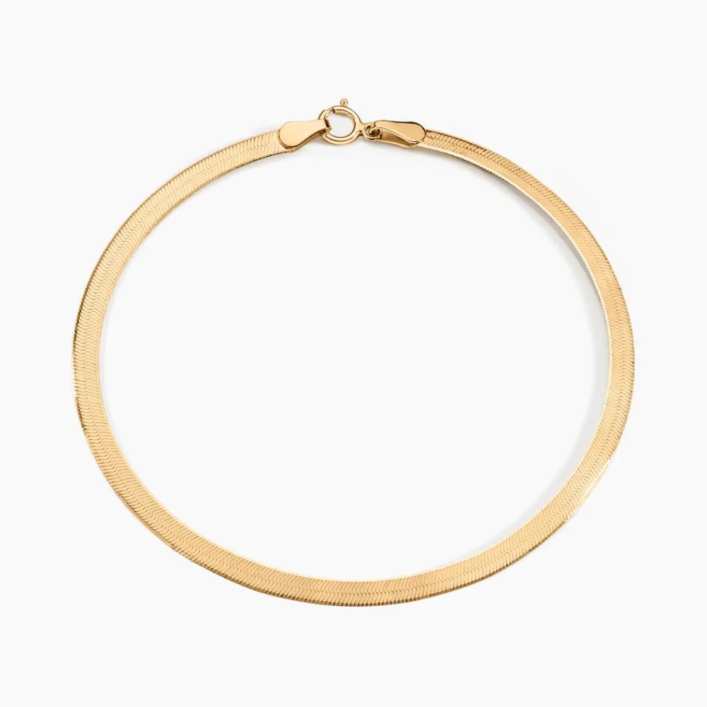 Bracelet Ivria Maille Heringbone Or Jaune|Marc Orian Discount
